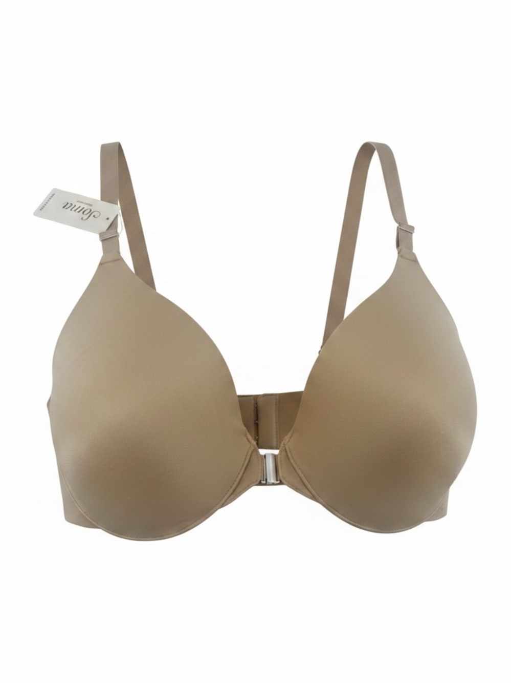 Soma Front-Close Smooth T-Shirt Bra taupe seamless underwire size 34D NWT